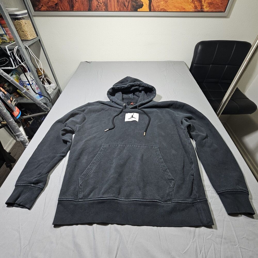 Nike Air Jordan Flight Heritage Washed Fleece Pullover Hoodie size M